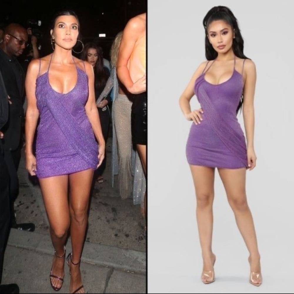 Purple Reign Glitter Dress— Medium
